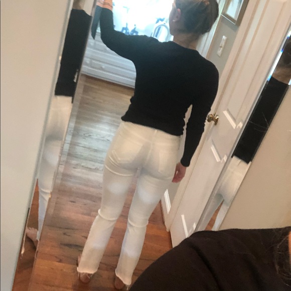 Free People Tie Up Long Sleeve Cotton Tee - Picture 4 of 5